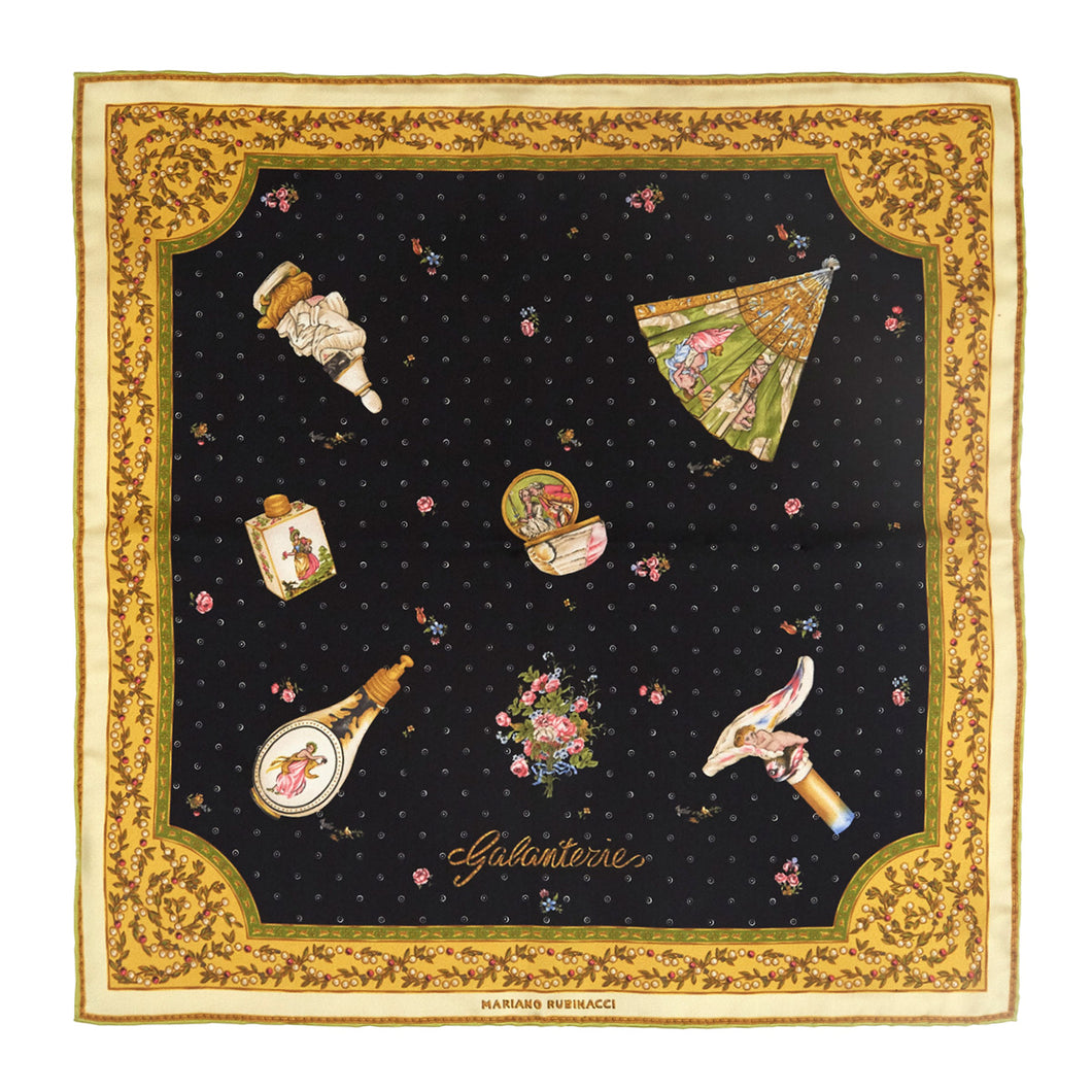 Le Galanterie Black Pocket Square