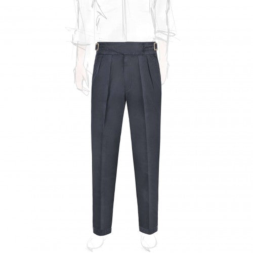 Blue Cotton Manny Trousers