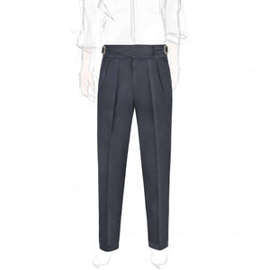 Blue Cotton Manny Trousers