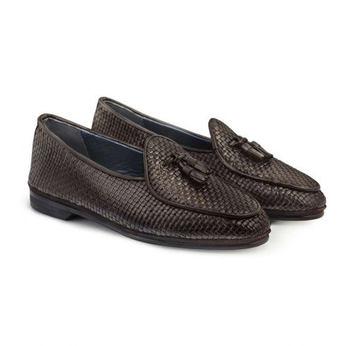 Marphy Intreccio Dark Brown With Tassels