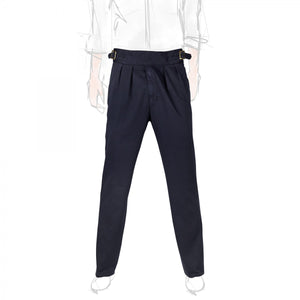 Blue Cotton Manny Trousers