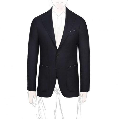 Blue Cashmere Lined Blazer