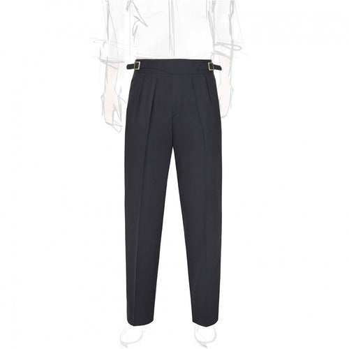 Blue Flannel Manny Trousers