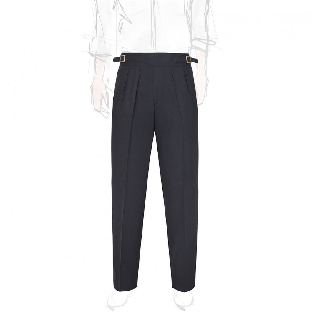 Blue Flannel Manny Trousers